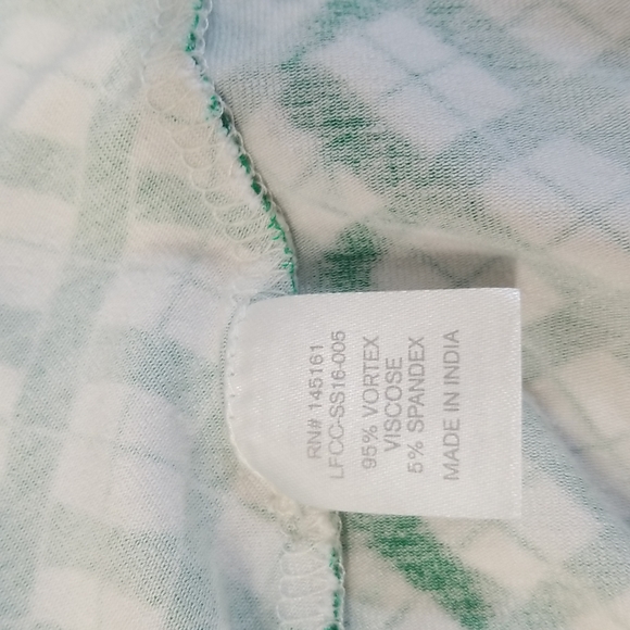 Charming Charlie's Green and White printed Dress - Picture 6 of 7